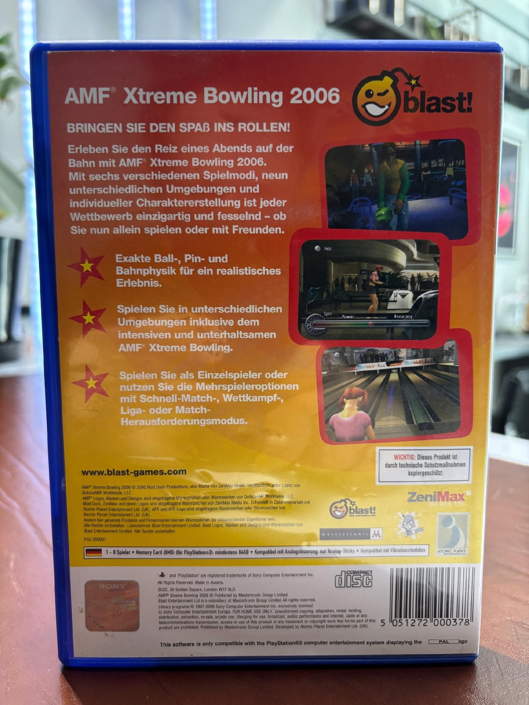 PS2 AMF Xtreme Bowling 2006