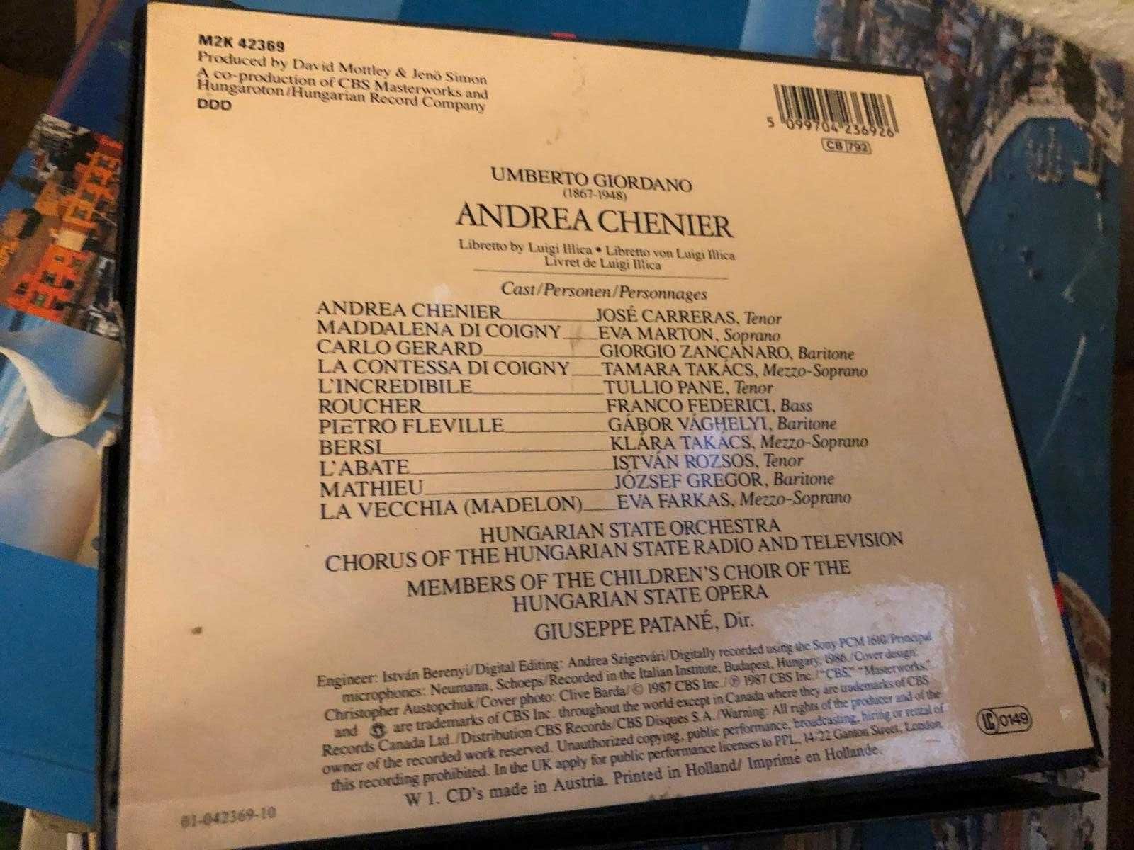 Giordano* - José Carreras, Eva Marton*, Giorgio Zancanaro, Hungarian