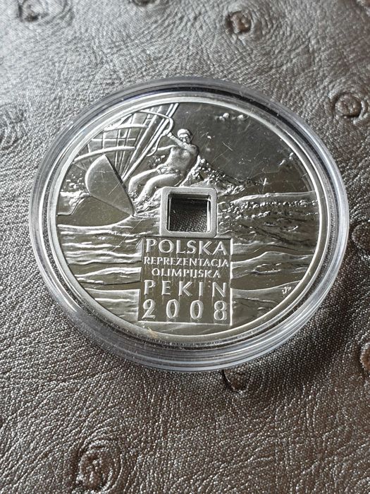 Moneta srebrna 10 zł. - Polska Reprezentacja Olimpijska PEKIN 2008