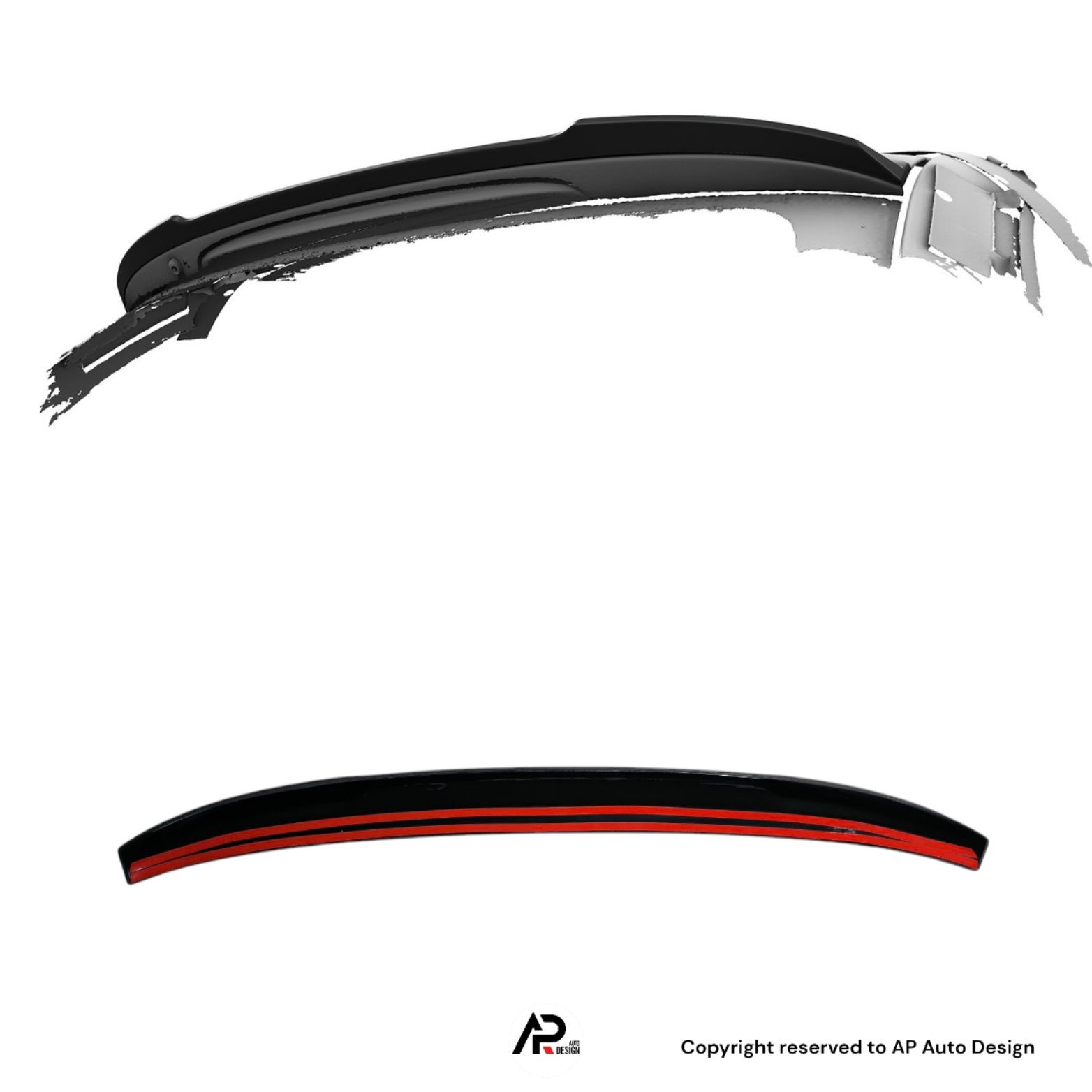 BMW E46 Touring Aileron Spoiler Mala Cs Mperformance Preto brilhante