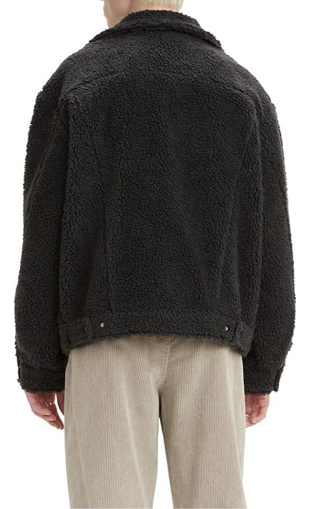 S M XL 44 46 50 Levis sherpa куртка черная чорна шерпа левайс cozy