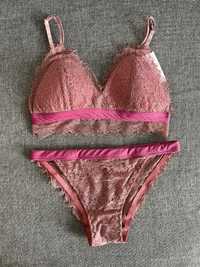 Conjunto lingerie rosa