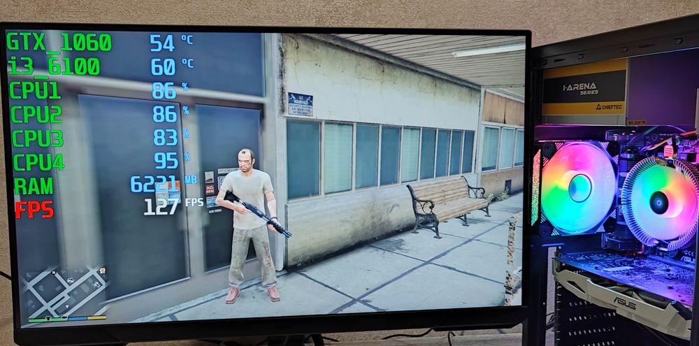 Игровой ПК DDR4 GTX1060 cs2 dota wot gtaV rust fortnite Компьютер