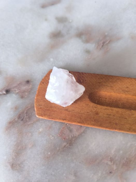 Queimador de incenso com quartzo