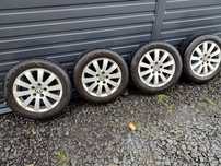 Alufelgi 16 5x112 + praktycznie nowe letnie opony, VW passat b6, audi