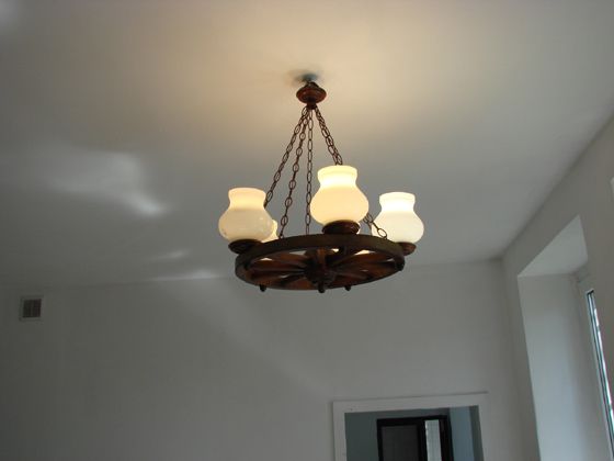 Żyrandol , lampa, koło