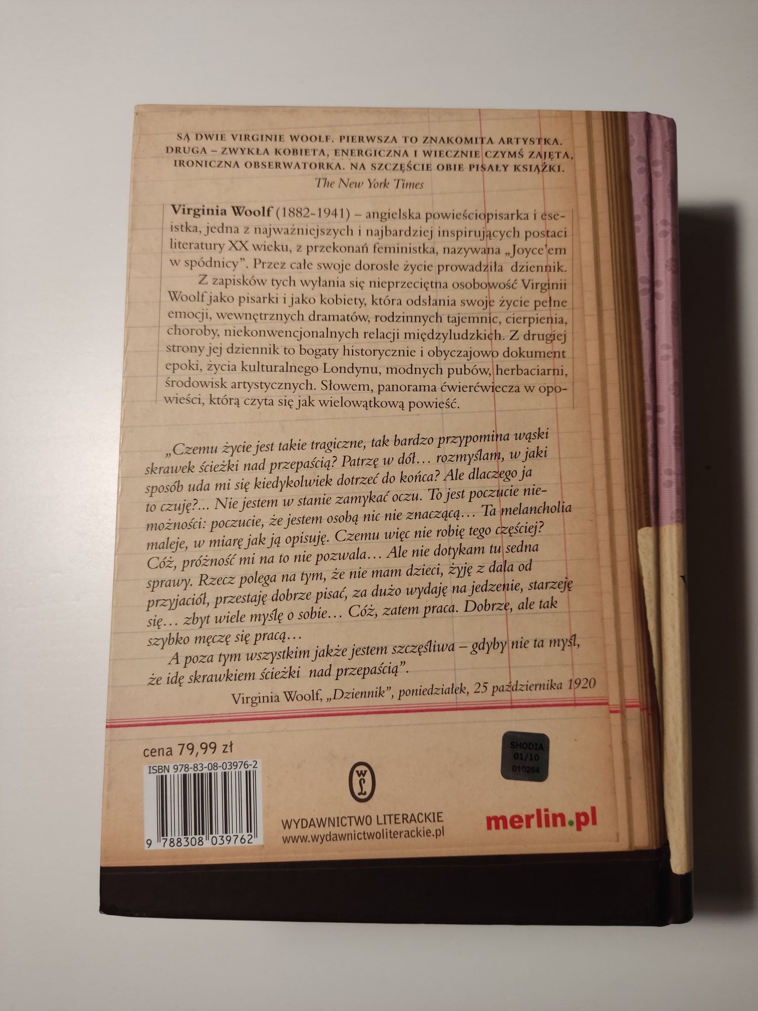 Virginia Woolf Dzienniki 1915/1941 Chwile wolności (Nowa 2007)