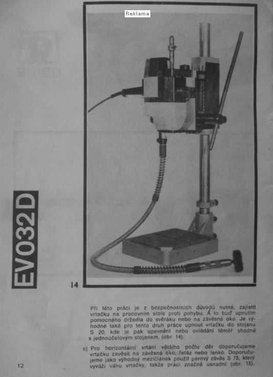 Wiertarka EV 032D, ciesielska, do cieżkich prac STOŻEK MK3
