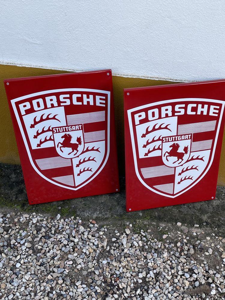 PORSCHE placa esmaltada 45x36cm