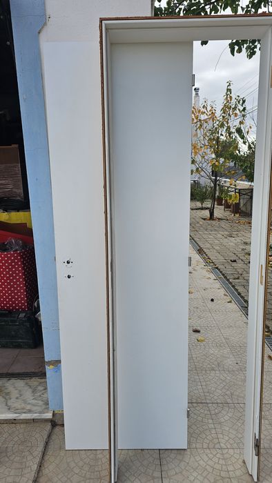 Porta interior branca 65x200 cm