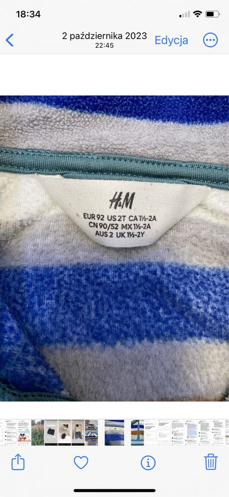 Bluza polarowa H&M 104
