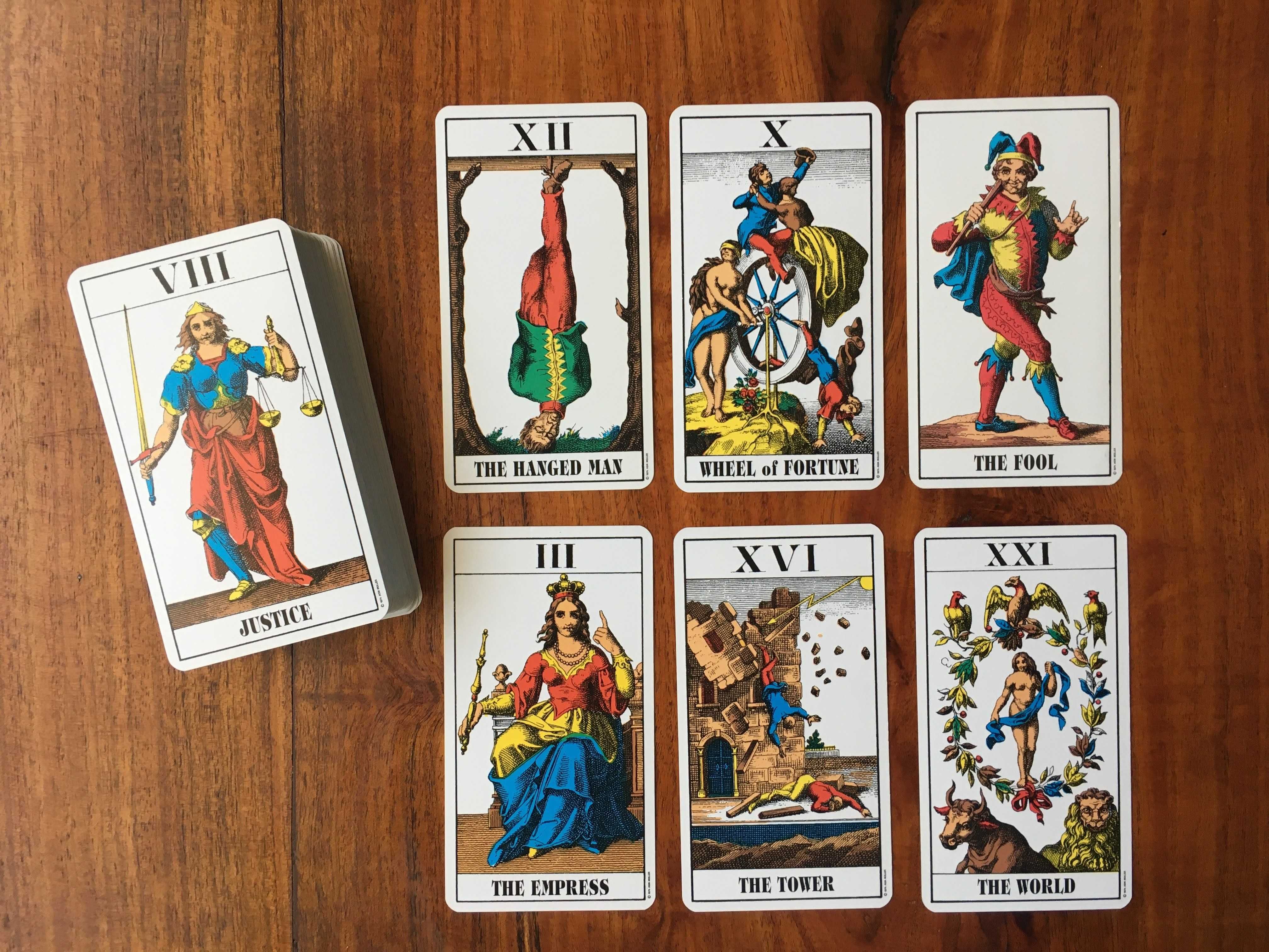 Baralho de cartas de Tarot - Tarot Suiço 1JJ