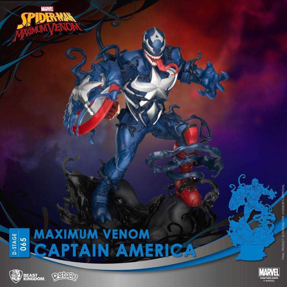 Figura Spider-Man: Maximum Venom D-Stage Diorama Capitain America