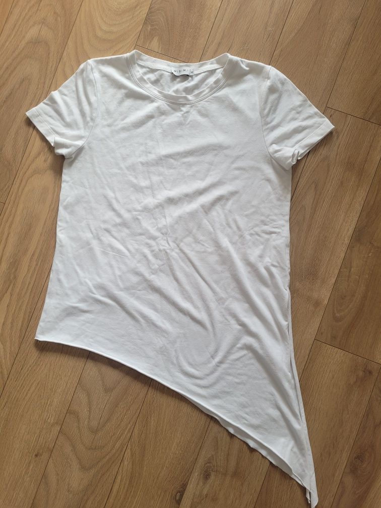 Bluzka ciążowa, t-shirt ciążowy. Rozmiar M/38, kolor biały