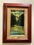 Quadro reprodução de pintura de Salvador Dali. Cristo a olhar o mundo!