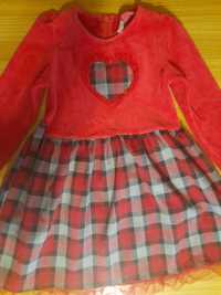 Платье красное размер 110