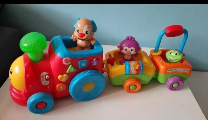 Pociag szczeniaczka uczniaczka Fisher Price