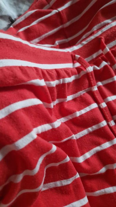 Spódnica w pasy z gumą w pasie z wiskozą L 40