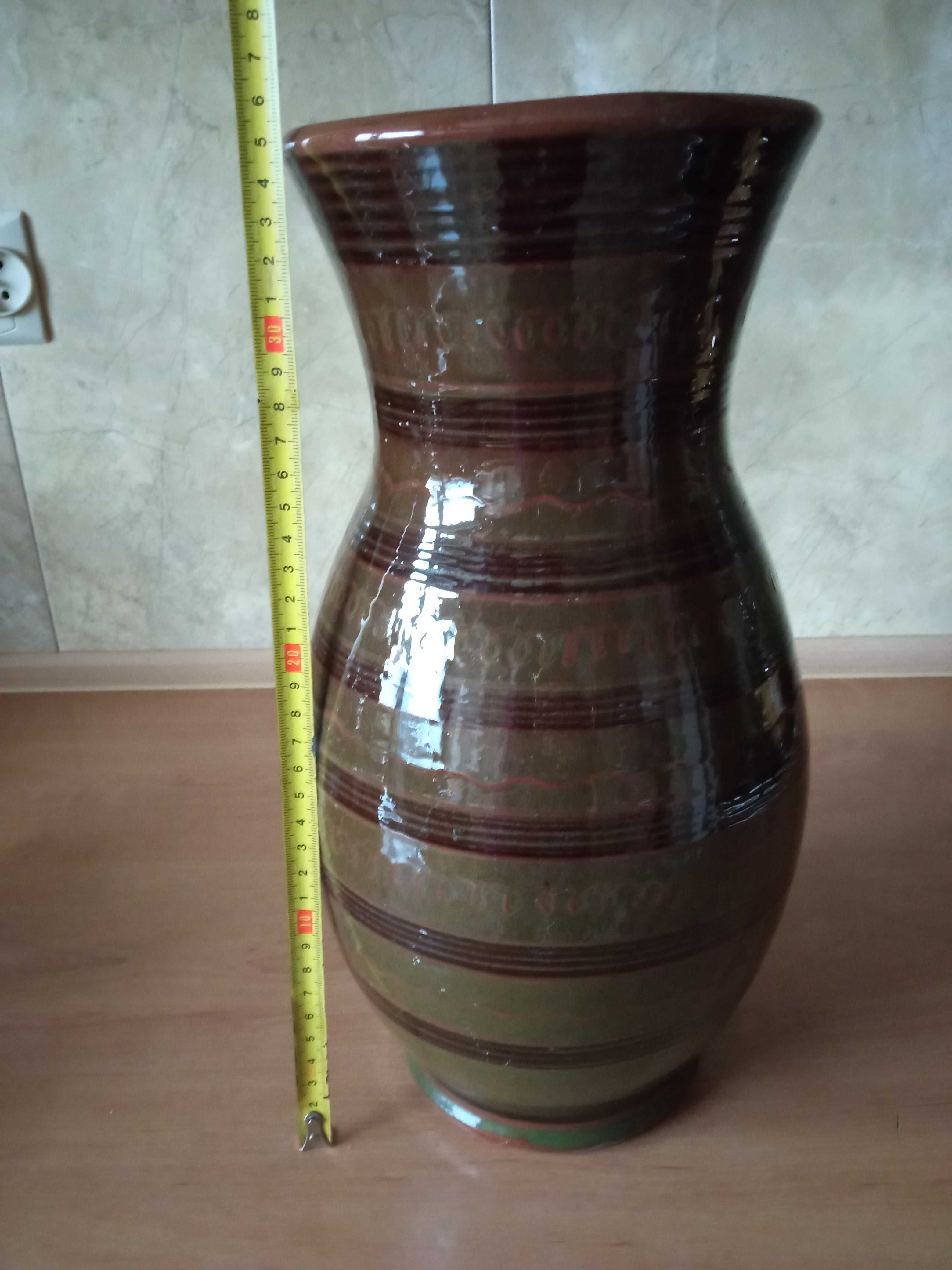 Wazon ceramiczny. Stary wazon. Wazon. 35 cm.