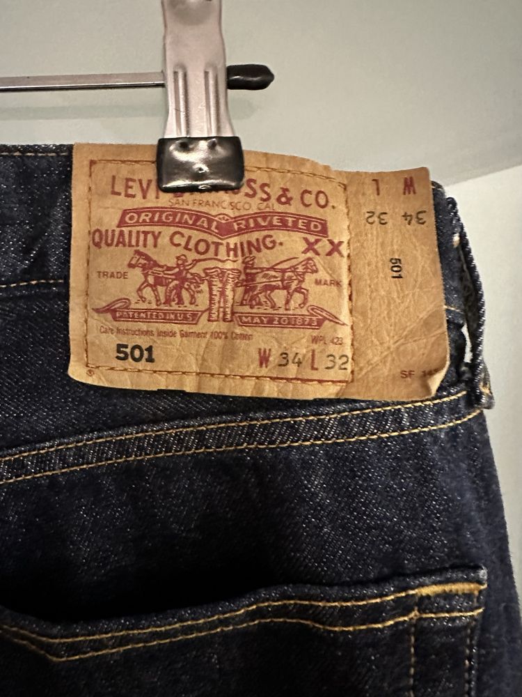 Джинсы  мужские Levi’s  501 w 34 L 32