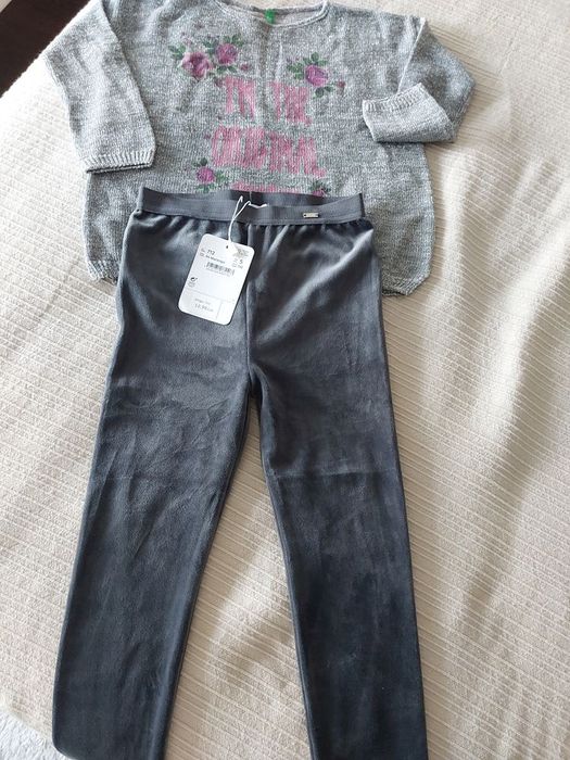 Camisolinha de malha Benetton cinza prata