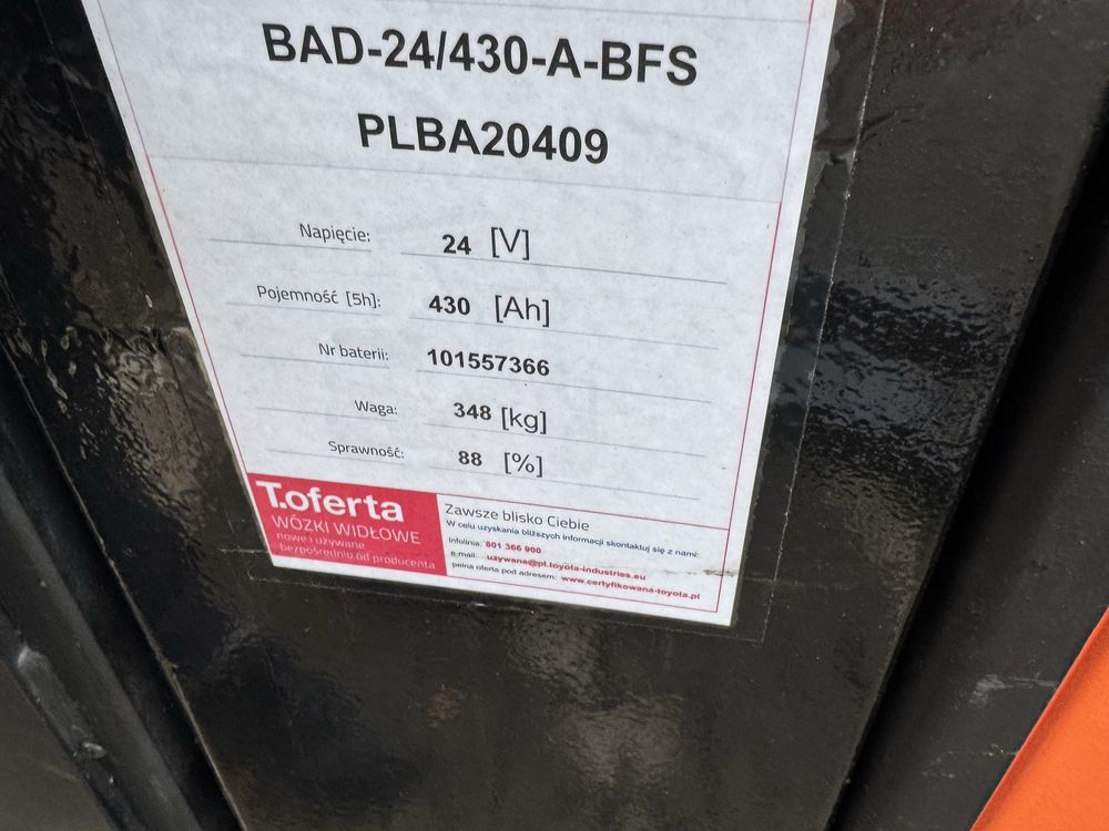 Paleciak elektryczny BT SPE 125 L 450 cm 1250 kg 2012 r