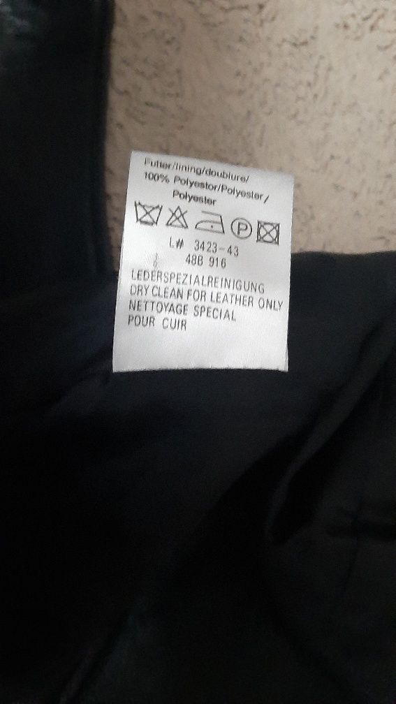 Kamizelka skórzana sznurowana 42