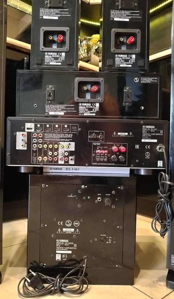 Kino Domowe Yamaha Kolumny ns150 Subwoofer Aktywny