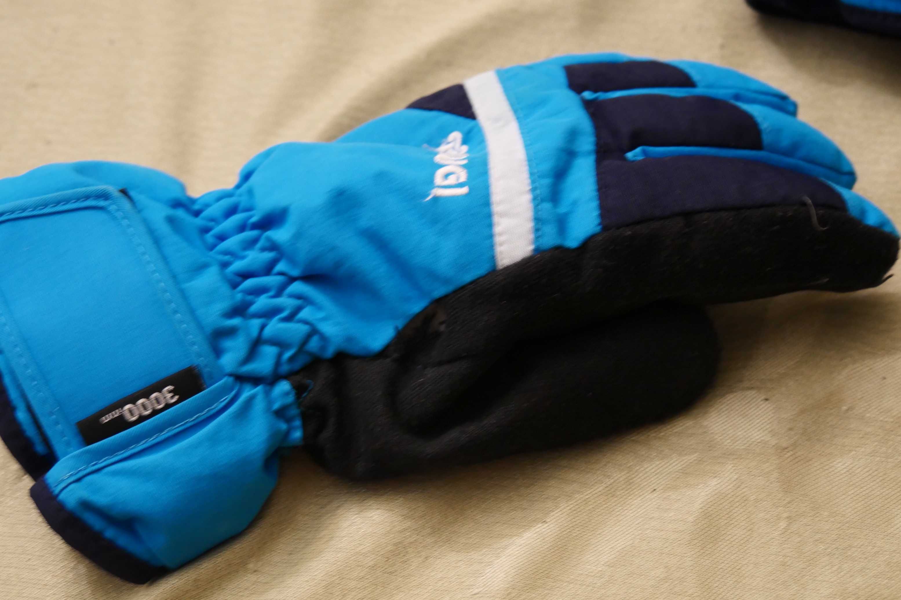Rękawiczki rękawice narciarskie zimowe turkus Brugi 158 / 164 L / XL
