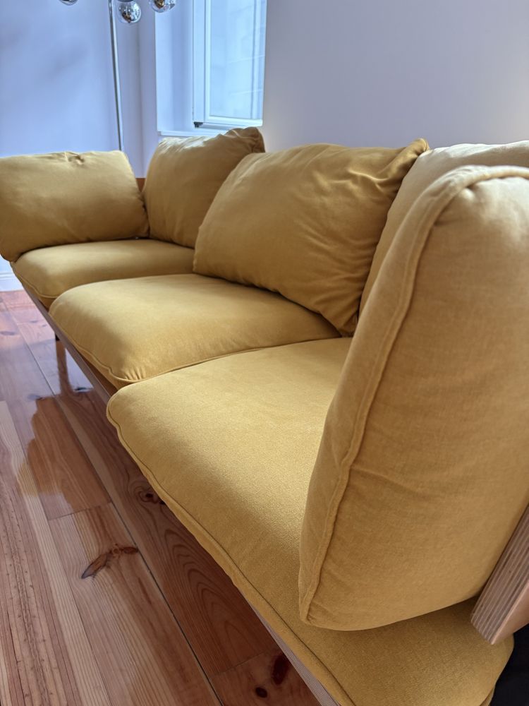 Floyd Sofa 3 lugares - Amarelo Mostarda