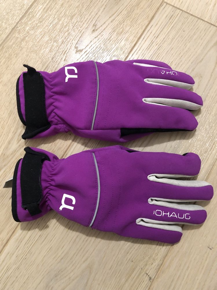Rękawice rękawiczki Johaug rozm 5 fioletowe 8-9 lat