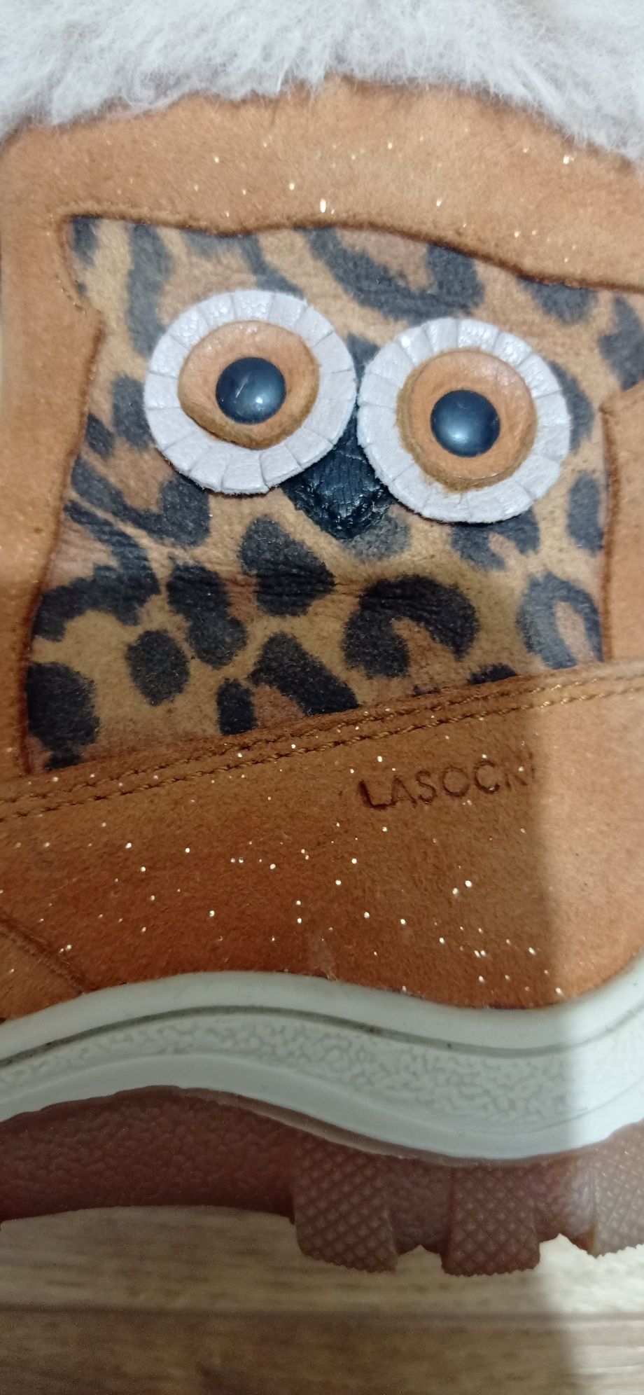 Kozaki zimowe z brokatem Lasocki rozmiar 22