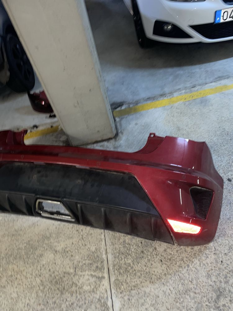 Pára-choques traseiro + difusor seat ibiza cupra bocanegra 6j