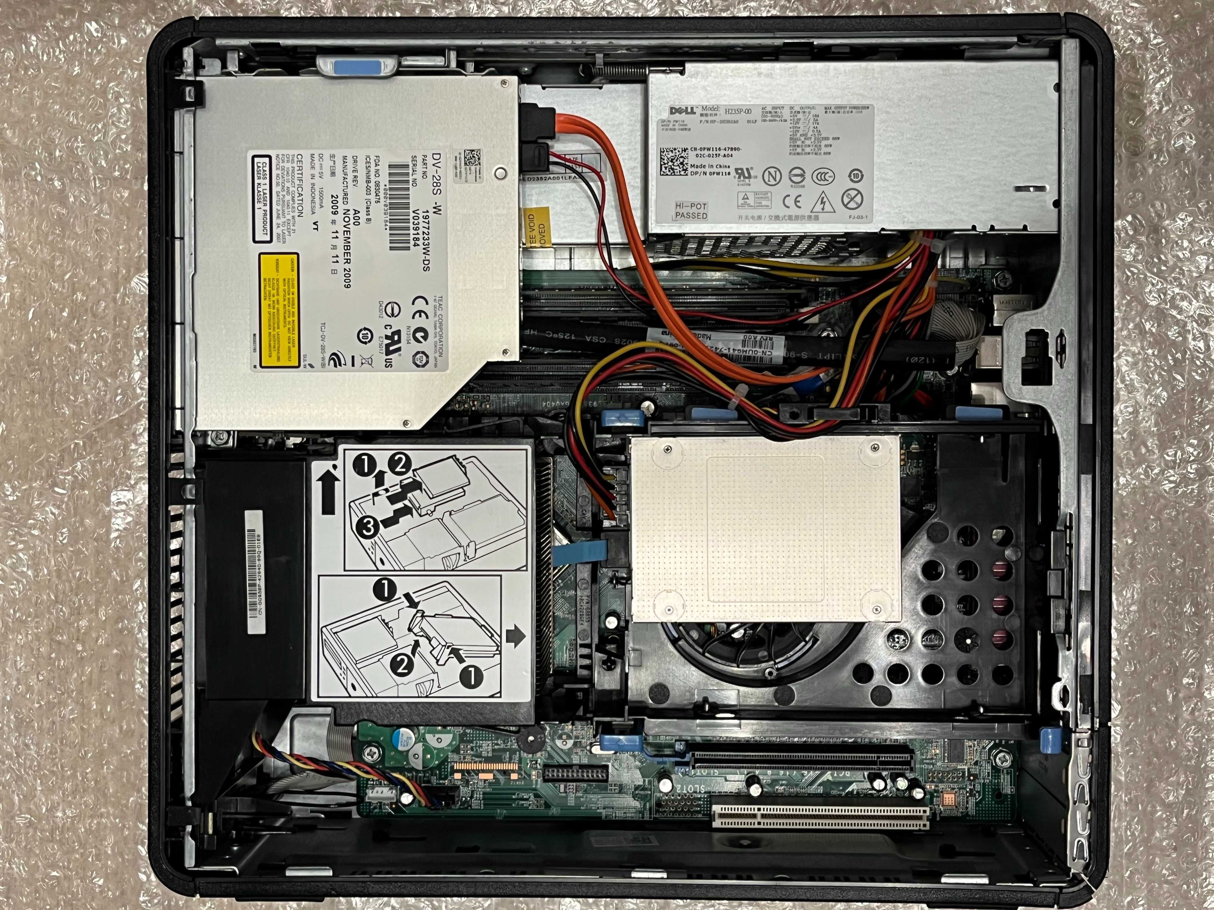Компактний комп'ютер Системник Dell OptiPlex780 4ядра/8GbDDR3/SSD256Gb
