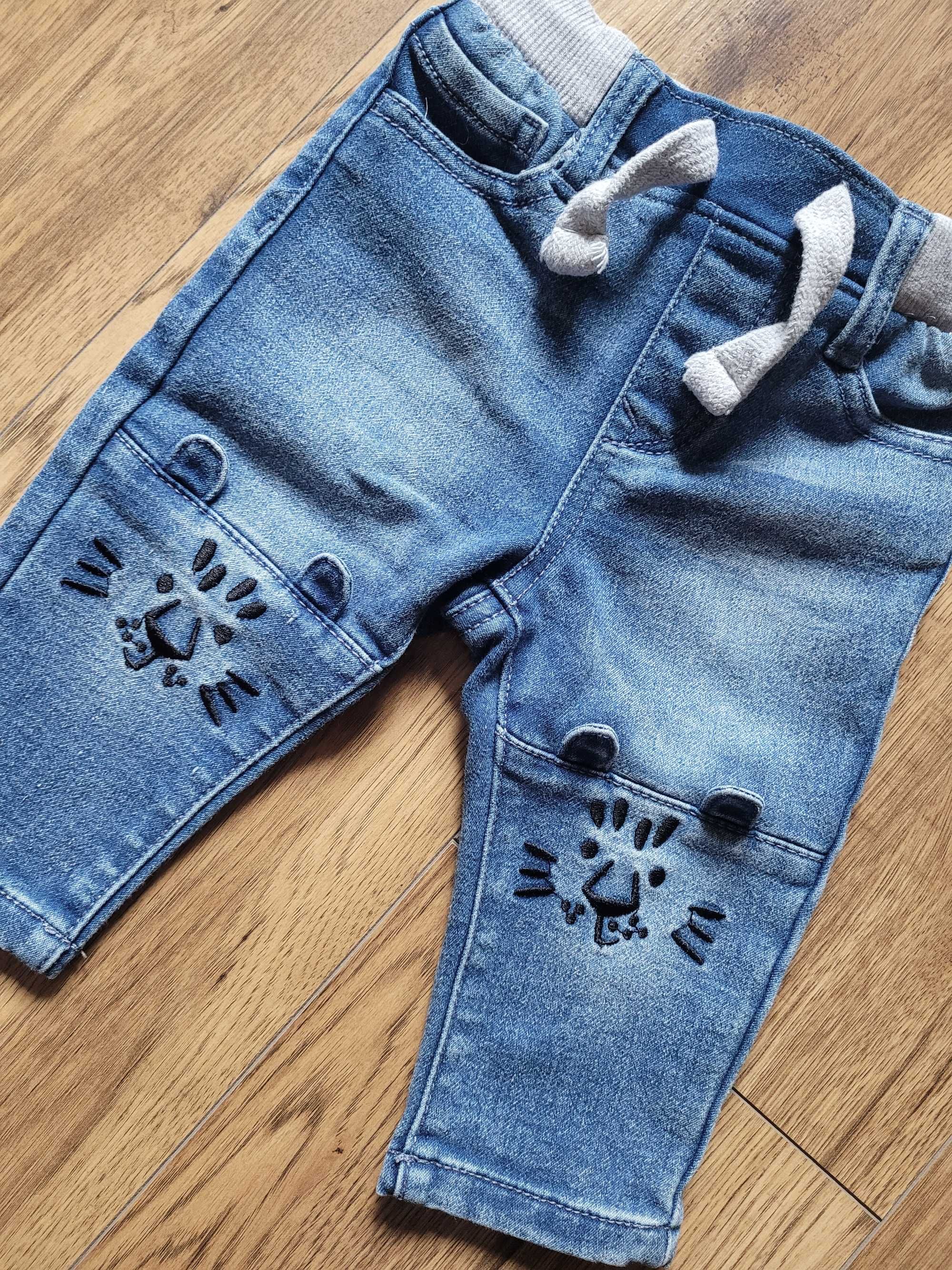Spodnie jeansowe r. 74