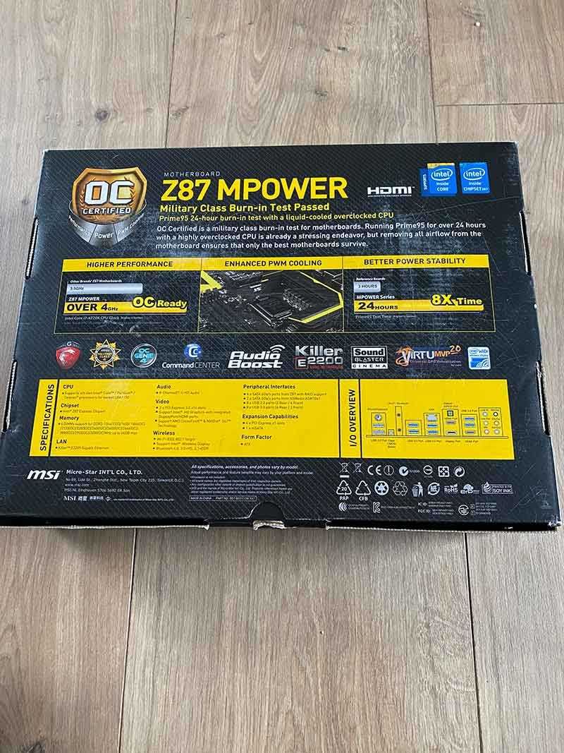 Płyta MSI Z87 Mpower