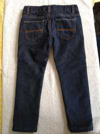 Spodnie r.110 C&A, jak nowe, 
ocieplane, jeansowe, chłopięce, Palomino