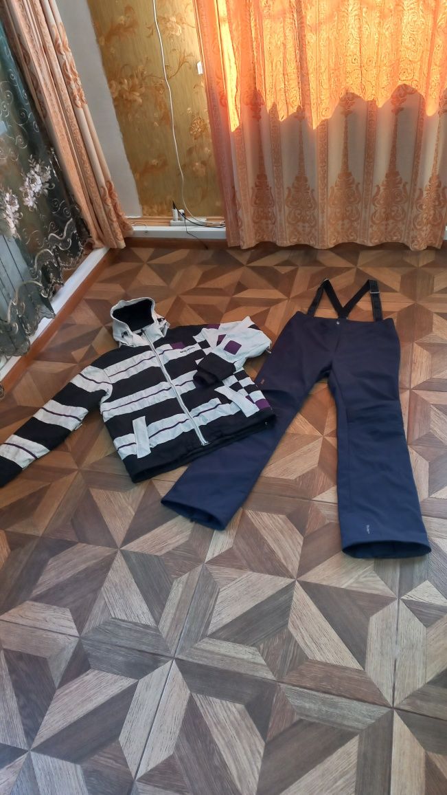 Лыжный костюм L/Xl , на  180+см ,штаны матовые