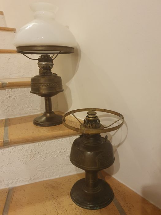 Stara LAMPA NAFTOWA niemiecka Carl Holy Berlin,mosiężna,