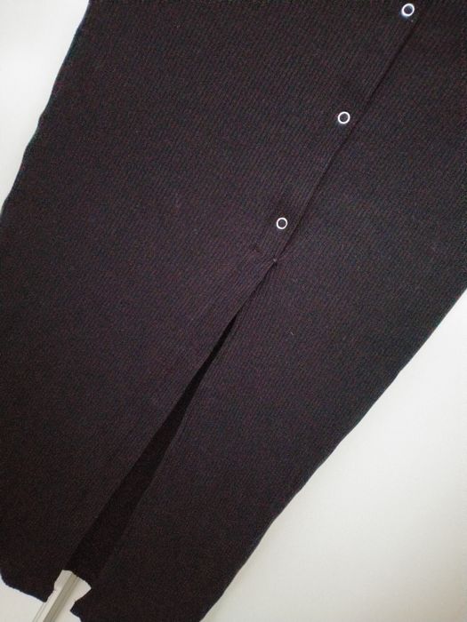 Spódnica czarna prążki midi ASOS 40