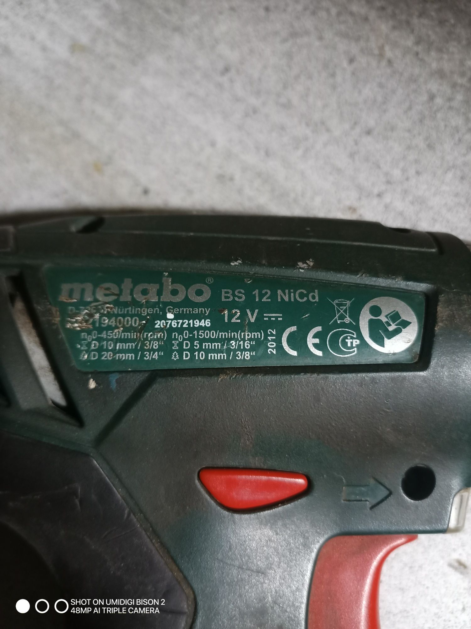 Шуруповёрт Metabo
