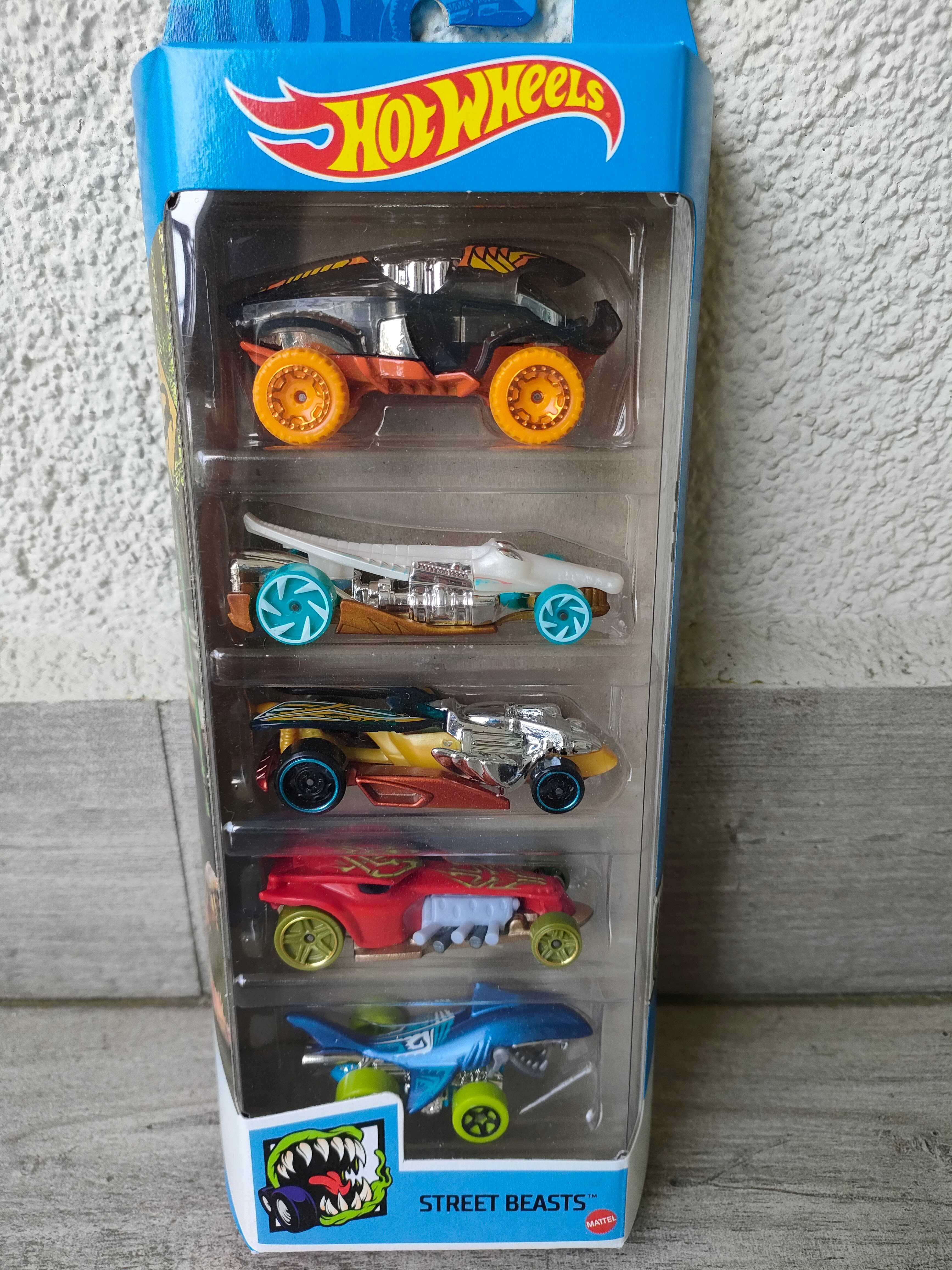 Hot Wheels 5pak zestaw prezentowy 5 aut pojazdy Mattel NOWY Warszawa