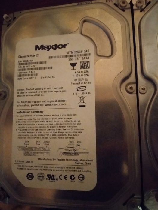 HDD  Винчестер накопитель 2.5 3.5