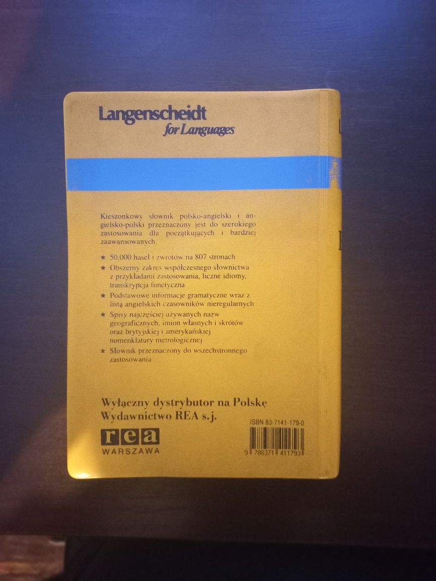Langenscheidt Pocket English Dictionary język angielski