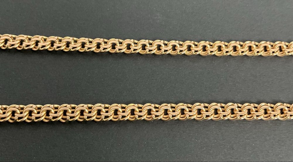 #цепь#золото585#вес 41,85#длина 61 см# бисмарк# комплект#браслет#