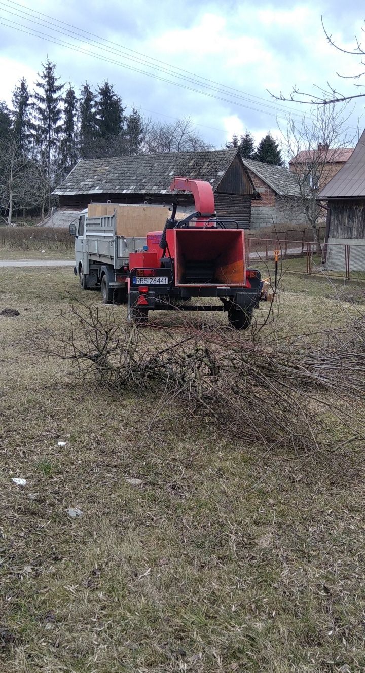 Usługi rębakiem, wycinki