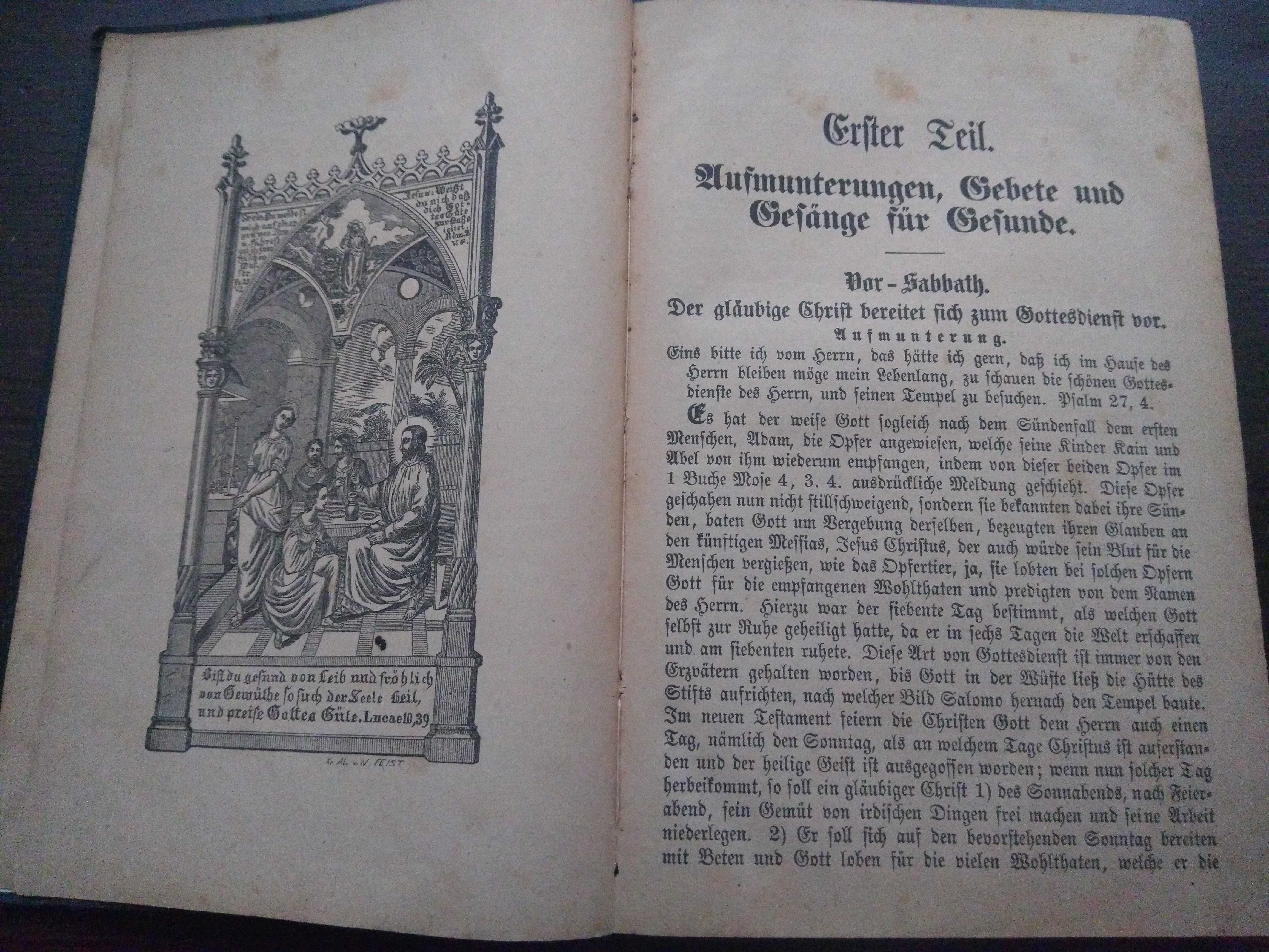 Tägliches Handbuch antyk książka 1872r