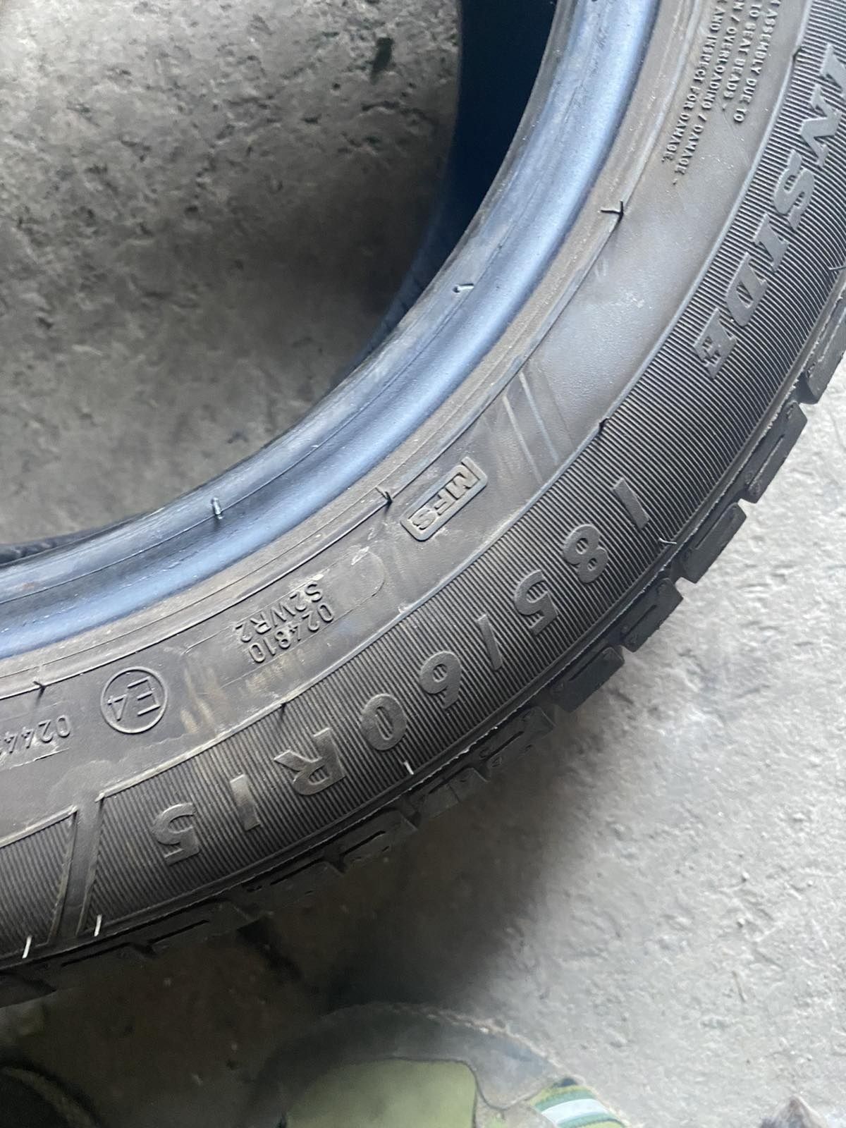 185.60.15 Dunlop 4шт лето БУ склад шины резина из Европы 60 R15