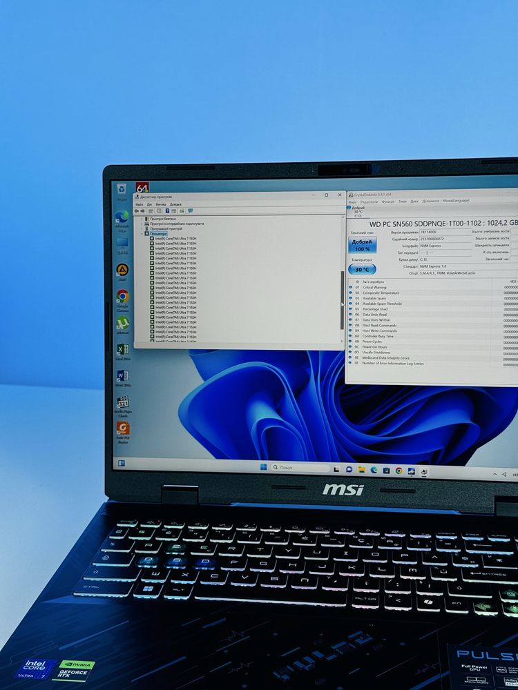 MSI Pulse 16 AI C1VGKG (C1VGKG-011XRO) 1 шт. NEW!