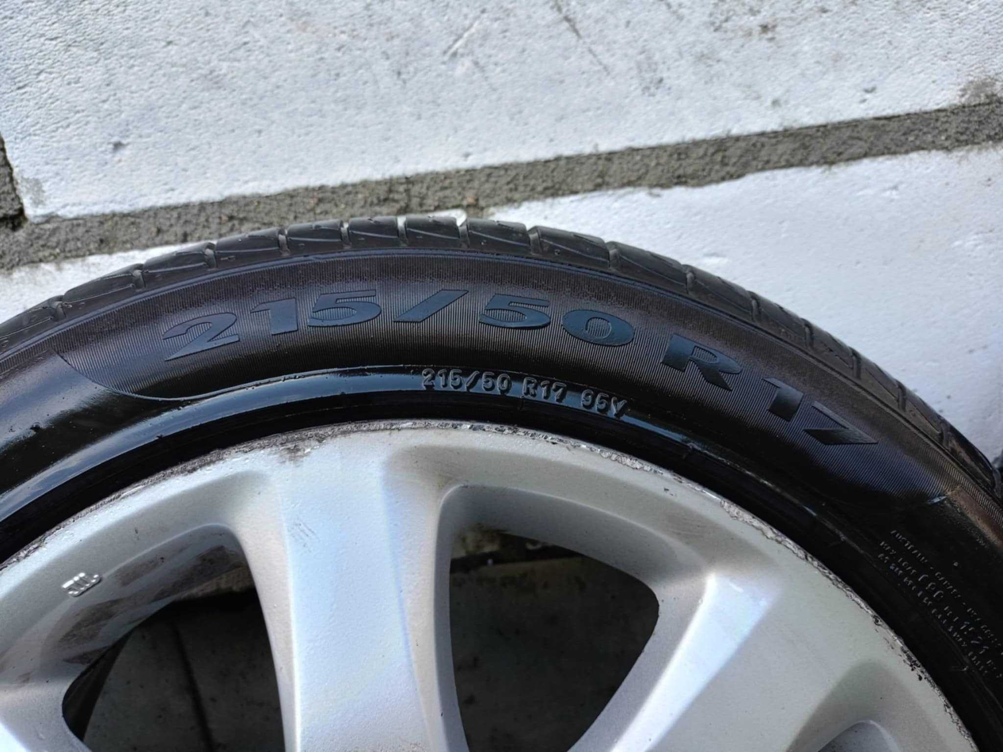 Koła alufelgi org. OEM Toyota Avensis 17 cali 5x100 Opony Pirelli